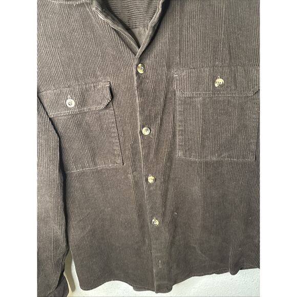 Gap Men’s XL Brown Corduroy Long Sleeve Button Front Shirt Barn Chores Jacket - Picture 2 of 6
